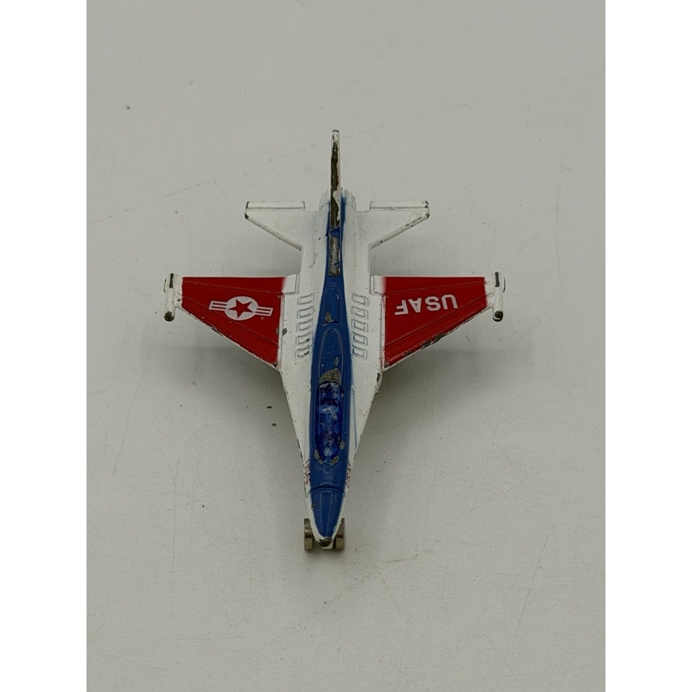 ZEE TOYS SUPER DYNA-FLITES US AIR FORCE F-16 FIGHTER JET DIE CAST METAL